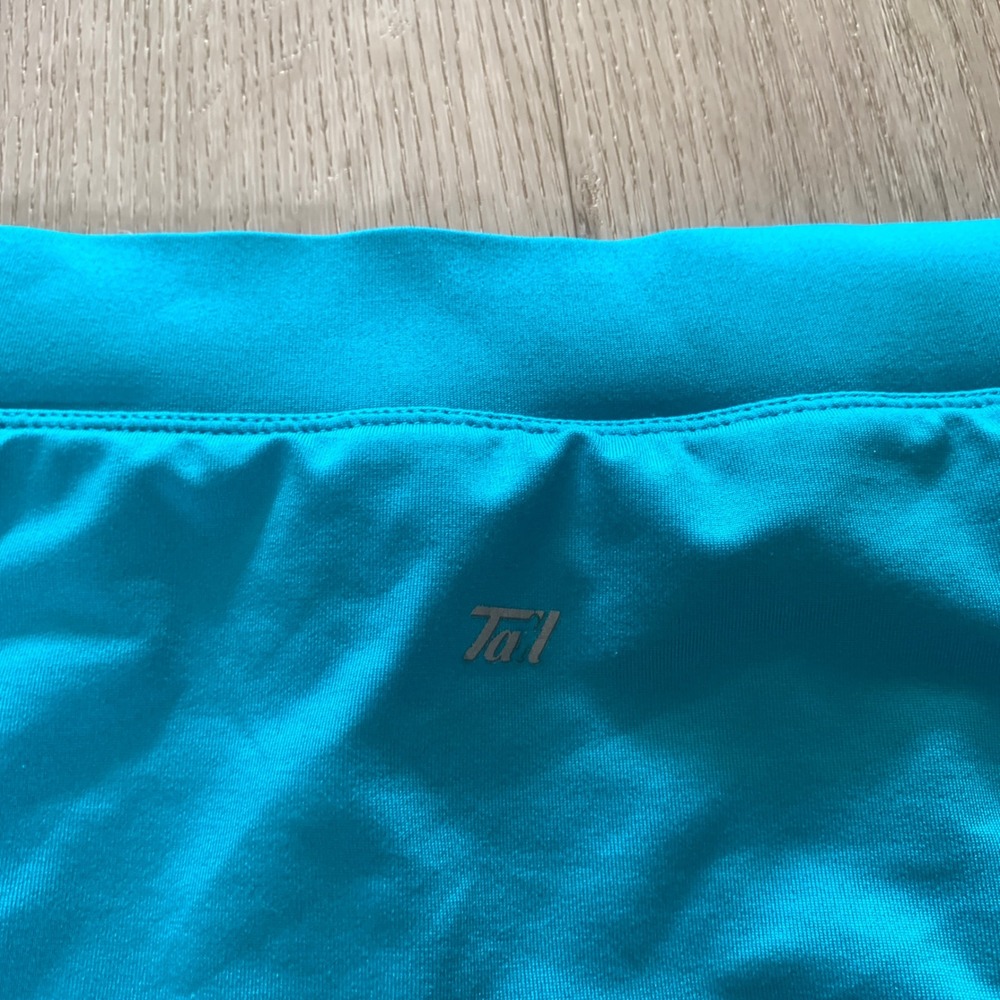 Tail Women Turquoise Blue Wrap‎ Front Athletic Tennis Golf Skort Scallop Trim L - Picture 4 of 8